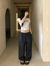 Summer Coast Non-Fade Cool Denim Wide Pants