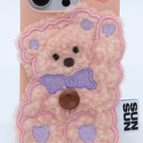 SUN CASE PATCH HI BEAR PEACH