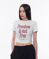 フリーダムサイドストリングクロップTシャツ