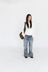ボーイブーツカットデニムパンツ(S-L)