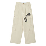 Fire Rose Cargo Pants Beige