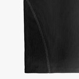 フリンジサイドラインマッスルフィットリブノースリーブ