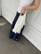Soft Whipping Scarf - White