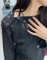 Tene Vintage Shoulder Button T-shirt