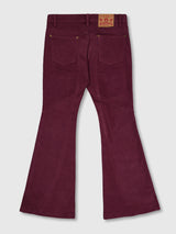 Curved Cargo Flare Pants (Wine)