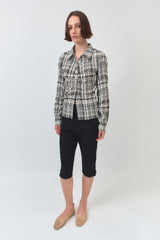 Crinkle Check Shirt / Yellow