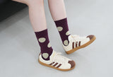 [3PACK] 1507 UNISEX DOT BASIC SOCKS - big dot purple colorpack