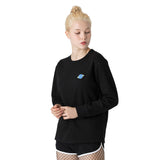Point space embroidery LS tshirt(Black)
