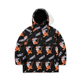 TIGER RABBIT HOODED ANORAK JACKET