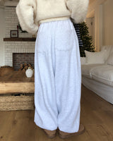 Dion brushed wide jogger pants