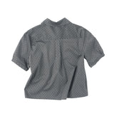  P.D. Round Collar S/S Shirt - Charcoal