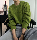 cable cosyharu semi-over knit