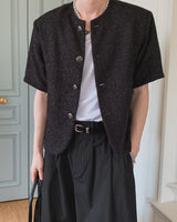 Avek tweed short sleeves jacket