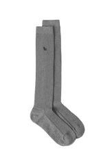 tht rib knee socks - gray  