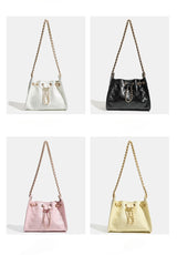 Premium Crocodile Pattern Chain Square Bag - Luxurious Crocodile Pattern Bag