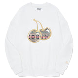 ビッグチェリーアップリケスウェットシャツ[IVORY]