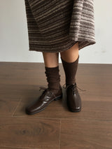 Ribbed Fine Wool Socks (4color)