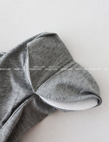 Pad string pintuck oversized fit sleeveless