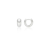26SS★ Champagne Full Moon Silver Grip One-Touch Earrings S