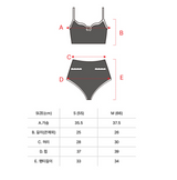 Rose Corsage High-waist Set