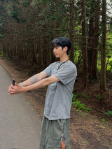 Silent Pigment-Dyed Short-Sleeve T-Shirt (2 Colors)