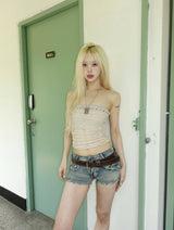 light blue stone shorts