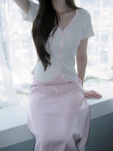 [Limited quantity] Vernis Lace Cardigan Tee
