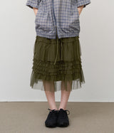 (W) Ink Frill Skirt