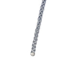 long plait keyring (silver)