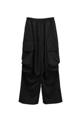 (Unisex) Lukin Big Pocket Cargo Wide Pants