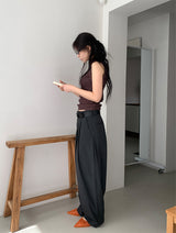STRIPE TWILL BALLOON SLACKS (2C)