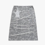 Twister Damage Sweat Long Skirt - Flower Grey