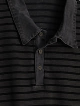 Tod pigment stripe collar short sleeve 4C
