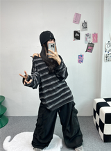コーデュロイパラシュートカーゴパンツ🩶💚🖤💛 - 4カラーズ