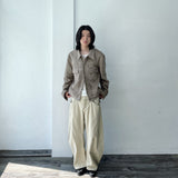 Double Pocket Metal Button  Jacket