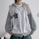 Star Patch Raglan Hoodie Zip-up (4 colors) H&L