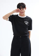 リンガーTシャツ ブラック