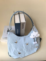 Cloud Doll Keyring Included Buttefly Plated Ribbon Balletcore bag