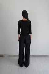 LACE U NECK T-SHIRT