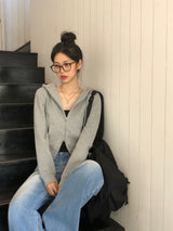 【BELLIDE MADE】RADD ニットツーウェイジップアップパーカー
