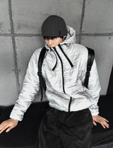 Tech Multi-Zipper Hooded Lightweight Padding