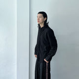 Deep Black Vertical Texture Shirt