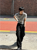 Crop muscle fit t-shirt 