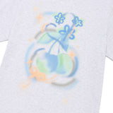 チェリーブラーグラフィックTシャツ[メランジグレー]