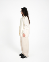 hooded mix wind jacket (cream)