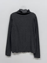 [Brushed Lining] ウェーブウォーマータートルネックTシャツ