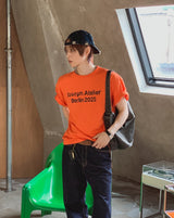 アトリエ レタリング ショート スリーブ Tシャツ