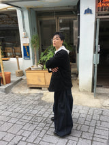 No.1387 st サイドポイントビッグデニムパンツ