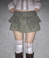 アイレットカンカンスカート (2colors)