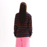 ハッピーラインズ ロングスリーブTシャツ_ネイビー